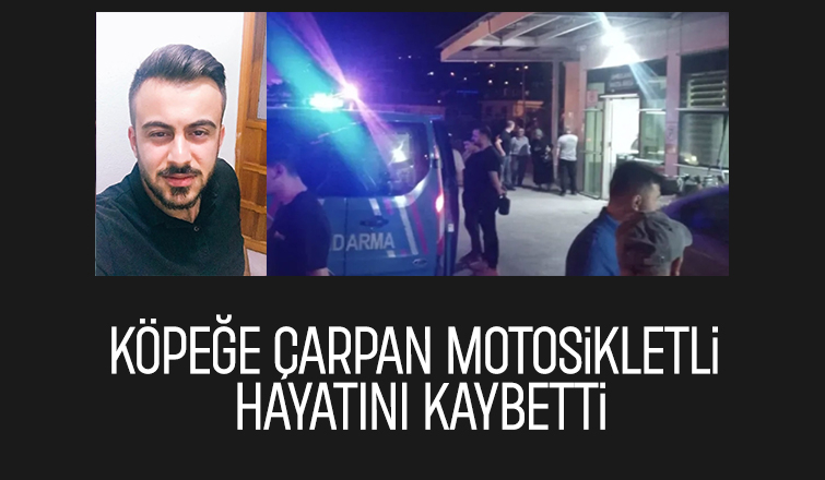 Motosikleti ile köpeğe çarmıştı, hayatını kaybetti