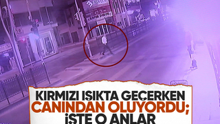 Motosikletin yayaya çarptığı anlar kamerada