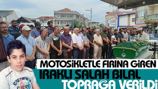 Motosikletle fırına dalan Iraklı genç toprağa verildi
