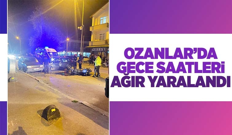 Motosikletli ağır yaralandı