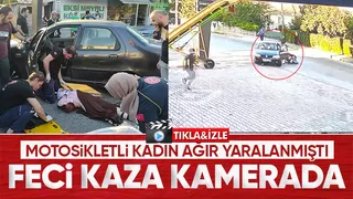 Motosikletli ağır yaralanmıştı; O kaza böyle yaşandı
