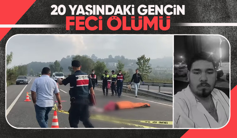 Motosikletli genç feci şekilde öldü