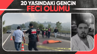 Motosikletli genç feci şekilde öldü