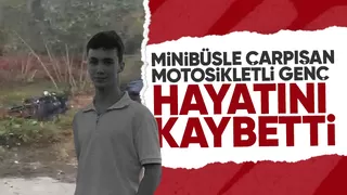 Motosikletli genç kazada hayatını kaybetti