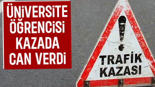 Motosikletli genç kazada öldü