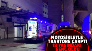 Motosikletli genç kazada öldü