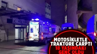 Motosikletli genç kazada öldü