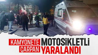 Motosikletli genç kazada yaralandı