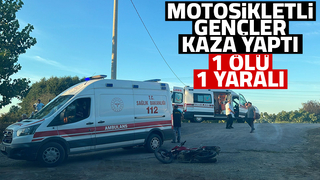 Motosikletli gençlerin kazasında 1 kişi öldü