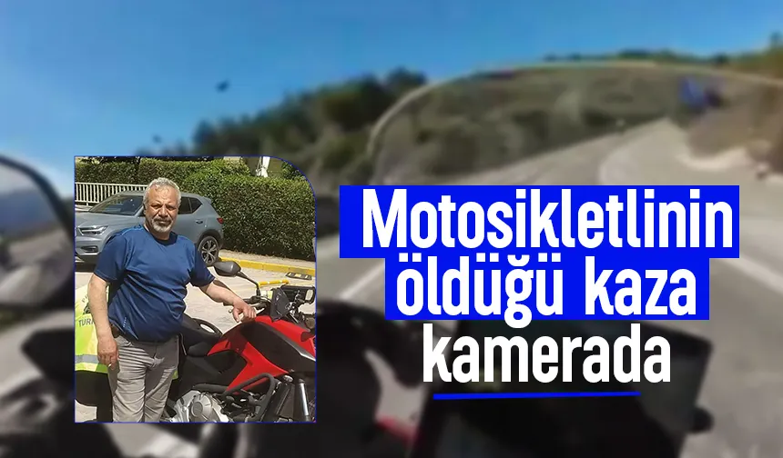 Motosikletli ölmüştü, feci kaza kamerada