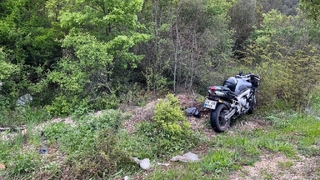 Motosikletli ölümden döndü