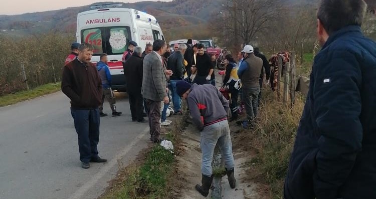 Motosikletli ölümden döndü