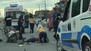 Motosikletlinin feci ölümü