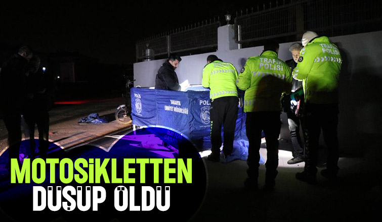 Motosikletten düşen şahıs kurtarılamadı