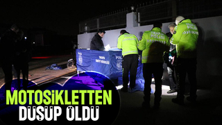 Motosikletten düşen şahıs kurtarılamadı