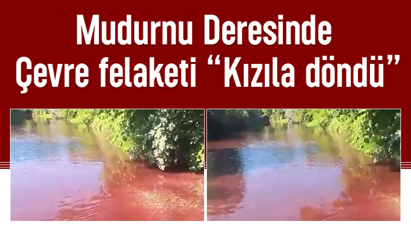 Mudurnu Deresi kızıla döndü