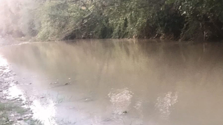 Mudurnu Deresi'nin rengi beyaza döndü