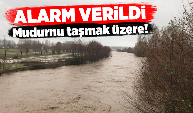 Mudurnu Deresi taşmak üzere