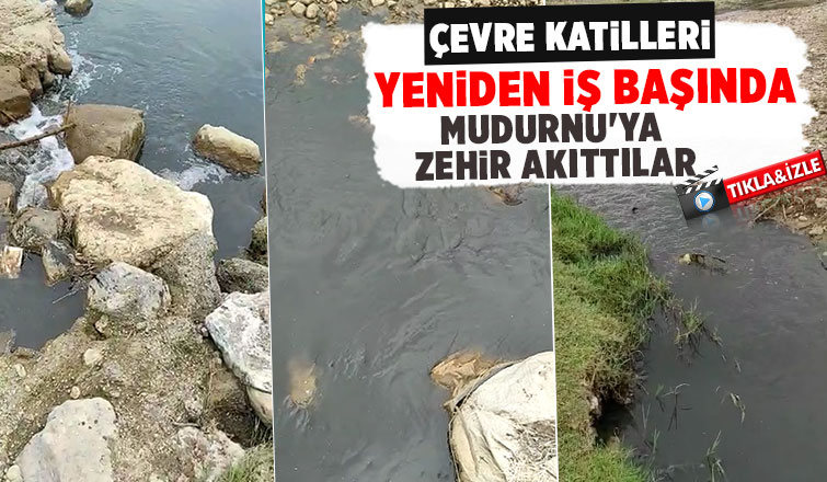 Mudurnu'ya akan derenin rengi siyaha döndü