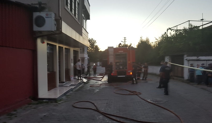 Muhasebe ofisi yandı