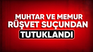 Muhtar ve memur rüşvet alırken yakalandı iddiası