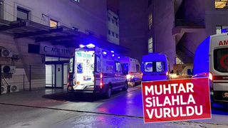 Muhtarı silahla vurdu