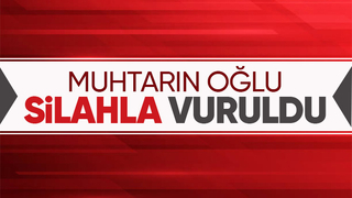 Muhtarın oğlu kazara vuruldu