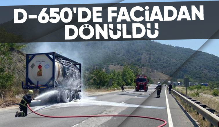 Muhtemel bir faciayı itfaiye önledi