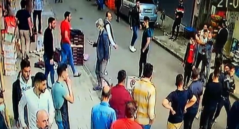 Mültecilerin kavgası kamerada