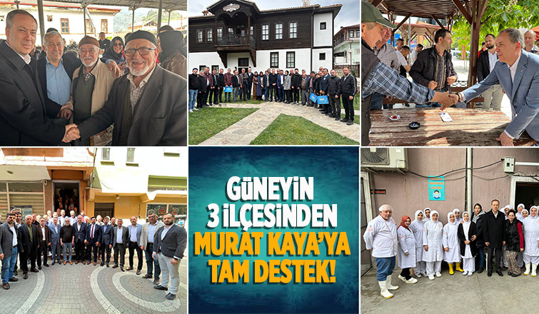 Murat Kaya Güney ilçelerinde vatandaşla kucaklaştı
