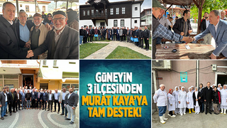 Murat Kaya Güney ilçelerinde vatandaşla kucaklaştı