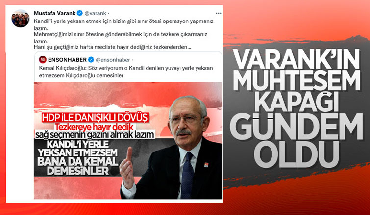 Mustafa Varank'tan Kılıçdaroğlu'na 'Kandil' cevabı
