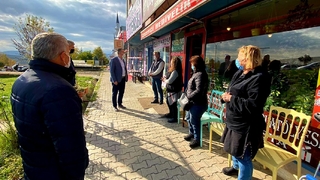 Mutlu Işıksu Yenikent esnaf ziyareti yaptı