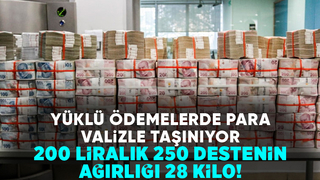 Nakit para artık valizle taşınacak hale geldi