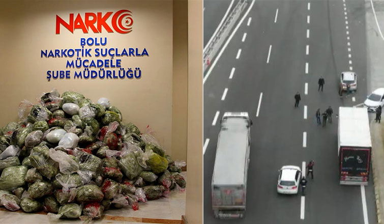 Nakliye kamyonundan 230 kilo uyuşturucu çıktı
