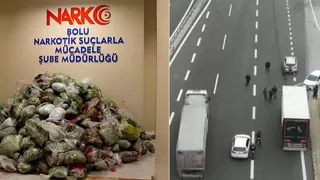 Nakliye kamyonundan 230 kilo uyuşturucu çıktı