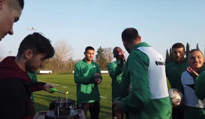 Nalepa ile Sacko'ya eğlenceli doğum günü kutlaması