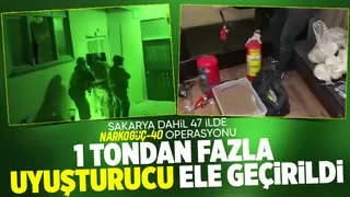 NARKOGÜÇ-40 operasyonunda 1 tondan fazla uyuşturucu ele geçti