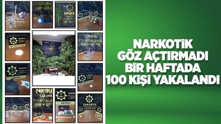 Narkotik operasyonlarında 100 gözaltı
