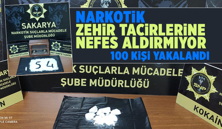 Narkotik operasyonlarında 100 kişi yakalandı