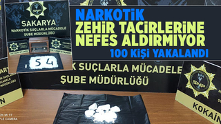 Narkotik operasyonlarında 100 kişi yakalandı