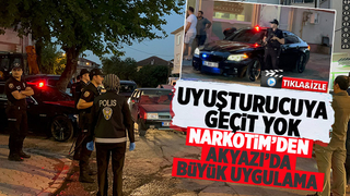 Narkotim Akyazı'da sahaya indi