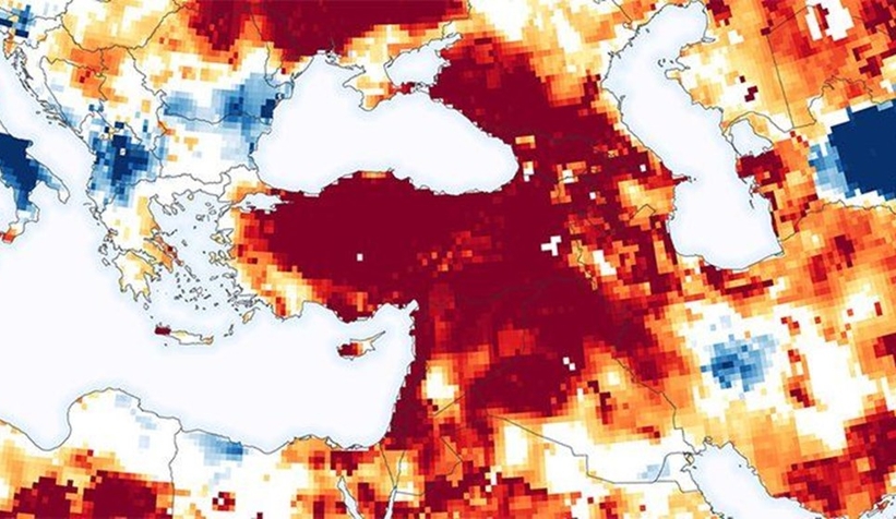 NASA'dan Türkiye paylaşımı: Kuraklık tehlikesi büyüyor