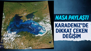 NASA, Karadeniz'in uzaydan çekilen görüntüsünü paylaştı