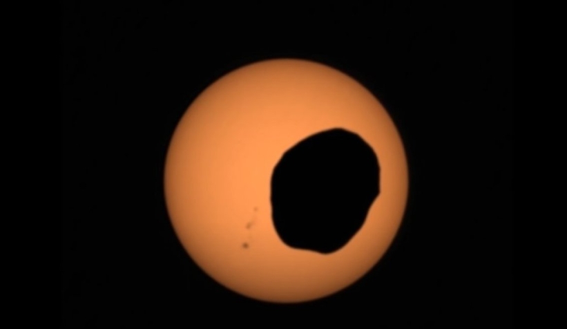 NASA, Mars'taki Güneş tutulmasını görüntüledi