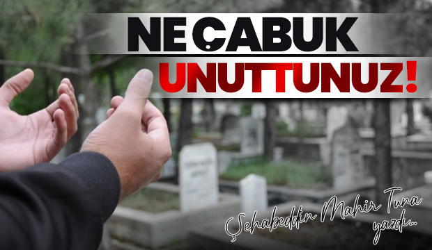 NE ÇABUK UNUTTUNUZ!