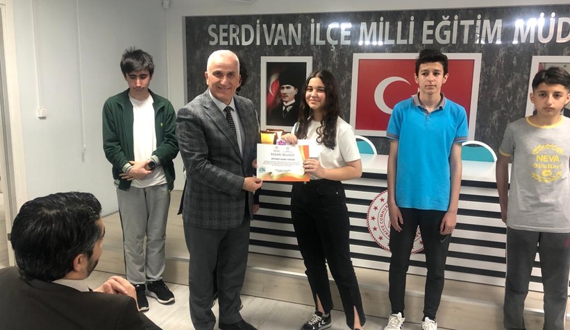 NEHİR Projesi Sınavlarında dereceye giren öğrenciler ödüllendirildi