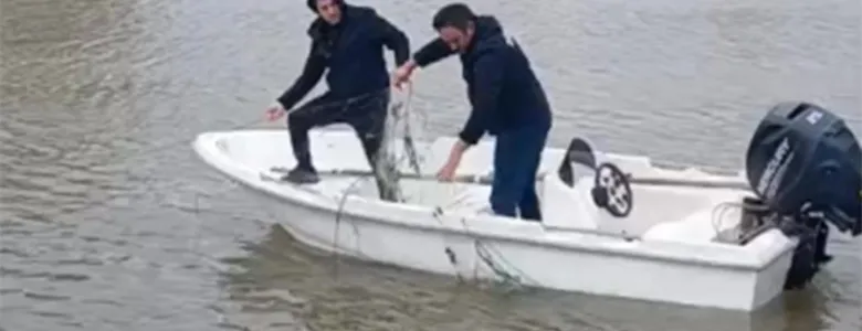 Nehir ve göletlerde ağlara el konuldu