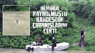 Nehirde kaybolmuştu Kardeşinin çırpınışlarını çekti