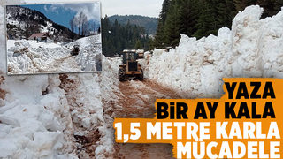 Nisan ayında kar mesaisi